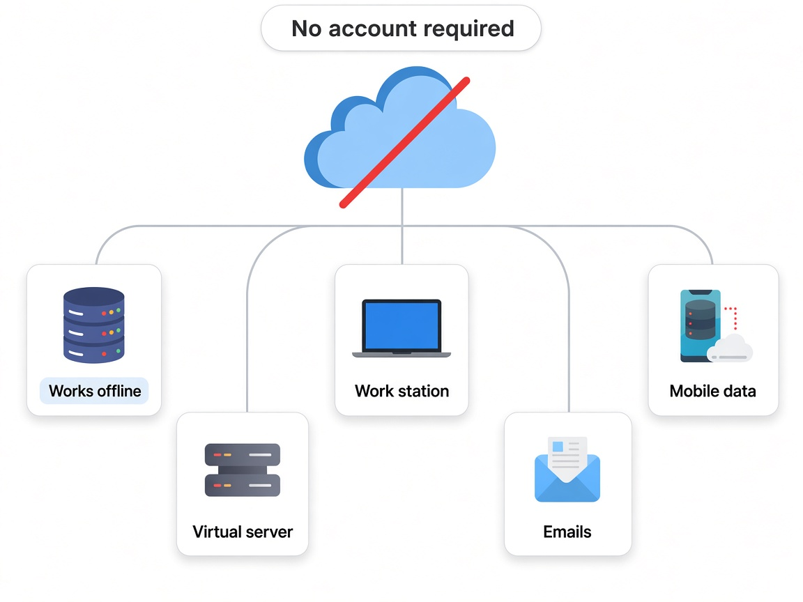 Local-first Free plan in macOS RJ